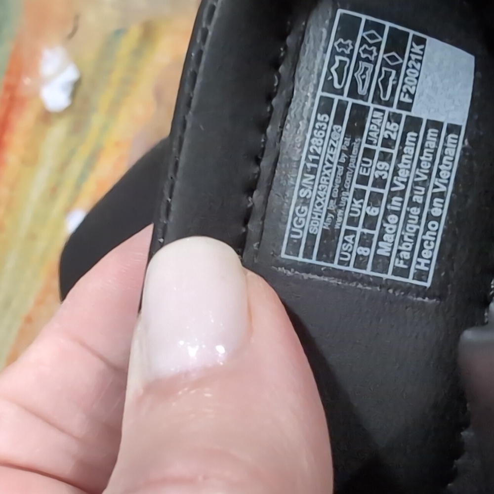 UGG Black Slide Sandals - Picture 6 of 6